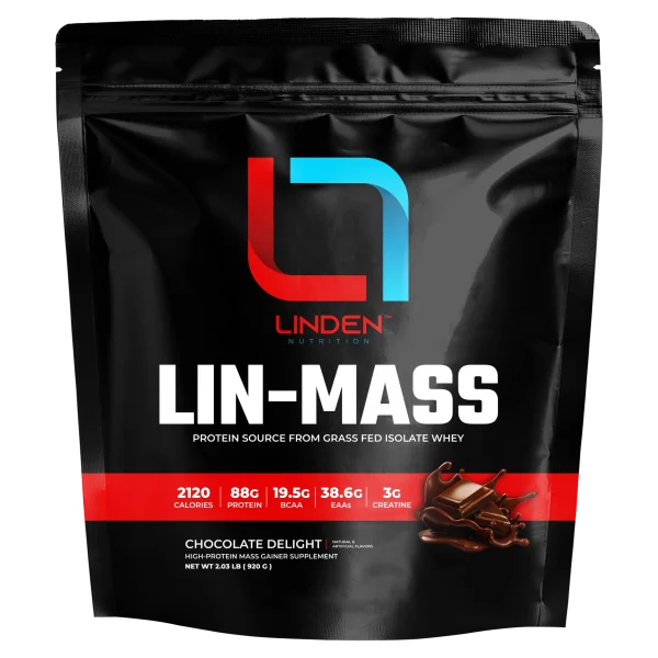 LINDEN LINMASS Mass Gainer 100% Isolate 2lb Chocolate