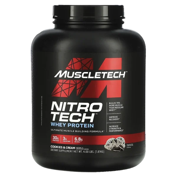 Muscletech Nitrotech Whey Protein 4 lbs - Image 3