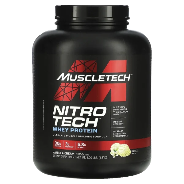 Muscletech Nitrotech Whey Protein 4 lbs - Image 2